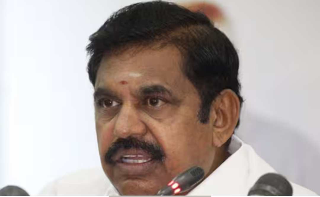 சென்னை ஆர்ப்பாட்டத்தில் திமுக அரசை விமர்சித்து பேசும் எடப்பாடி பழனிசாமி