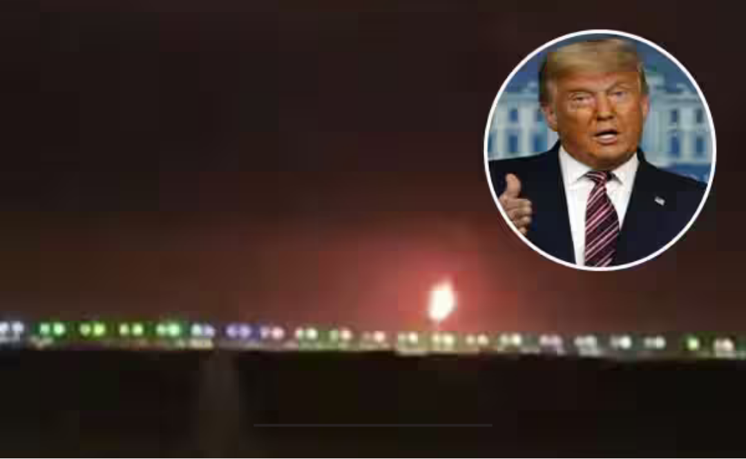 கத்தார் எல்பிஜி ஆலை மீது ட்ரோன் தாக்குதல் மற்றும் டிரம்ப் எச்சரிக்கை தொடர்பான காட்சி