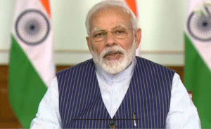 உலக தலைவர்களுடன் மேற்காசிய நிலைமை குறித்து பேசும் பிரதமர் மோடி காட்சி