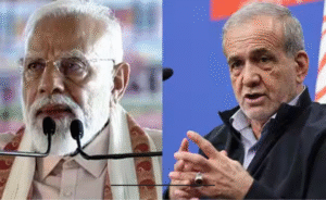 பிரதமர் மோடி மற்றும் ஈரான் அதிபர் இடையிலான தொலைபேசி உரையாடலை குறிக்கும் சின்னம் மற்றும் கடல் கப்பல் போக்குவரத்து காட்சி