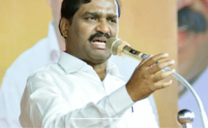 செய்தியாளர்களிடம் பேசிய தமிழக வாழ்வுரிமை கட்சி தலைவர் வேல்முருகன் காட்சி