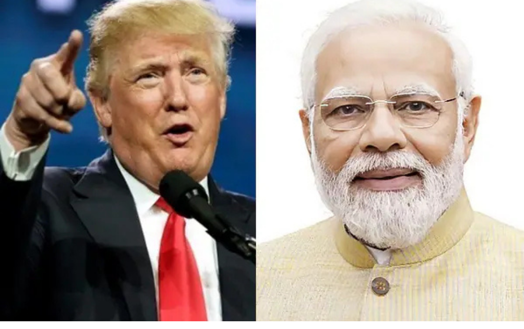 மோடி மற்றும் டிரம்ப் இடையேயான தொலைபேசி பேச்சு தொடர்பான செய்தி படம்