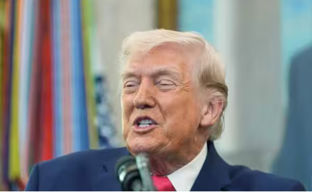 வெள்ளை மாளிகையில் பேசிய டொனால்ட் டிரம்ப் மற்றும் ஈரான் தொடர்பான செய்தி படம்