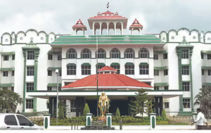 மதுரை உயர்நீதிமன்றத்தில் கோவில் சொத்து வழக்கு விசாரணை காட்சி