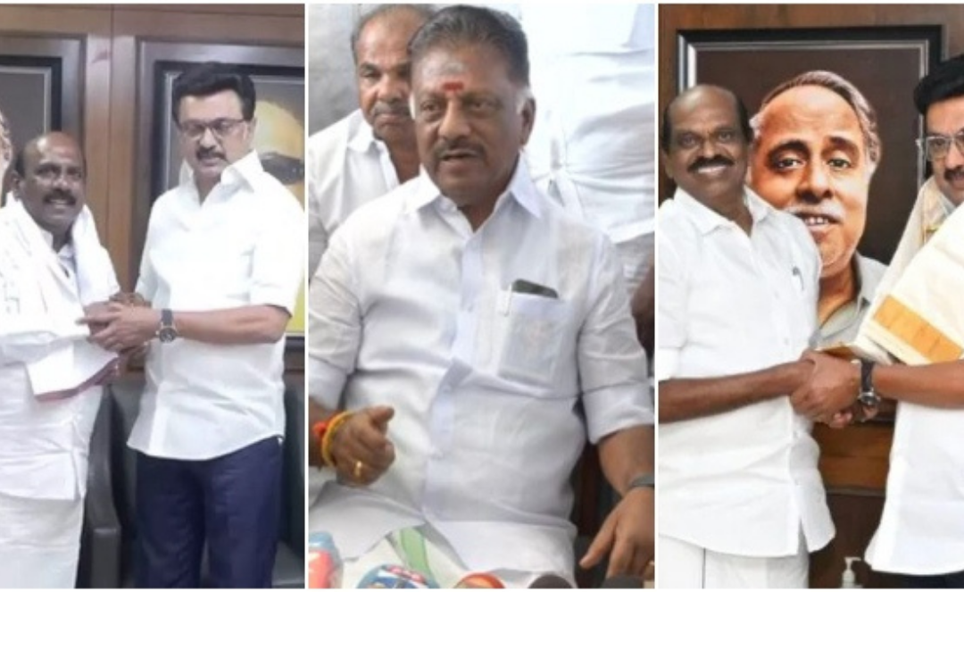 போடிநாயக்கனூர் தொகுதியில் திமுக வேட்பாளராக அறிவிக்கப்பட்ட ஓபிஎஸ் மற்றும் திமுகவில் இணைந்த அரசியல் தலைவர்கள் பற்றிய செய்தி.