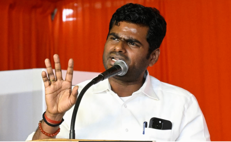 ஹிந்தி திணிப்பு விவகாரம் குறித்து முதல்வர் ஸ்டாலினை விமர்சித்த பாஜ முன்னாள் தலைவர் அண்ணாமலை.