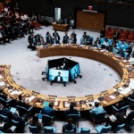 ஐ.நா. பாதுகாப்பு கவுன்சிலில் அமெரிக்கா முன்மொழிந்த செயல்திட்டத்திற்கு எதிர்ப்பு தெரிவித்த ரஷ்யா மற்றும் சீனா.