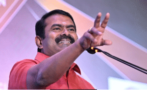 சென்னை சைதாப்பேட்டை கூட்டத்தில் உரையாற்றிய நாம்தமிழர் கட்சி தலைமை ஒருங்கிணைப்பாளர் சீமான்.