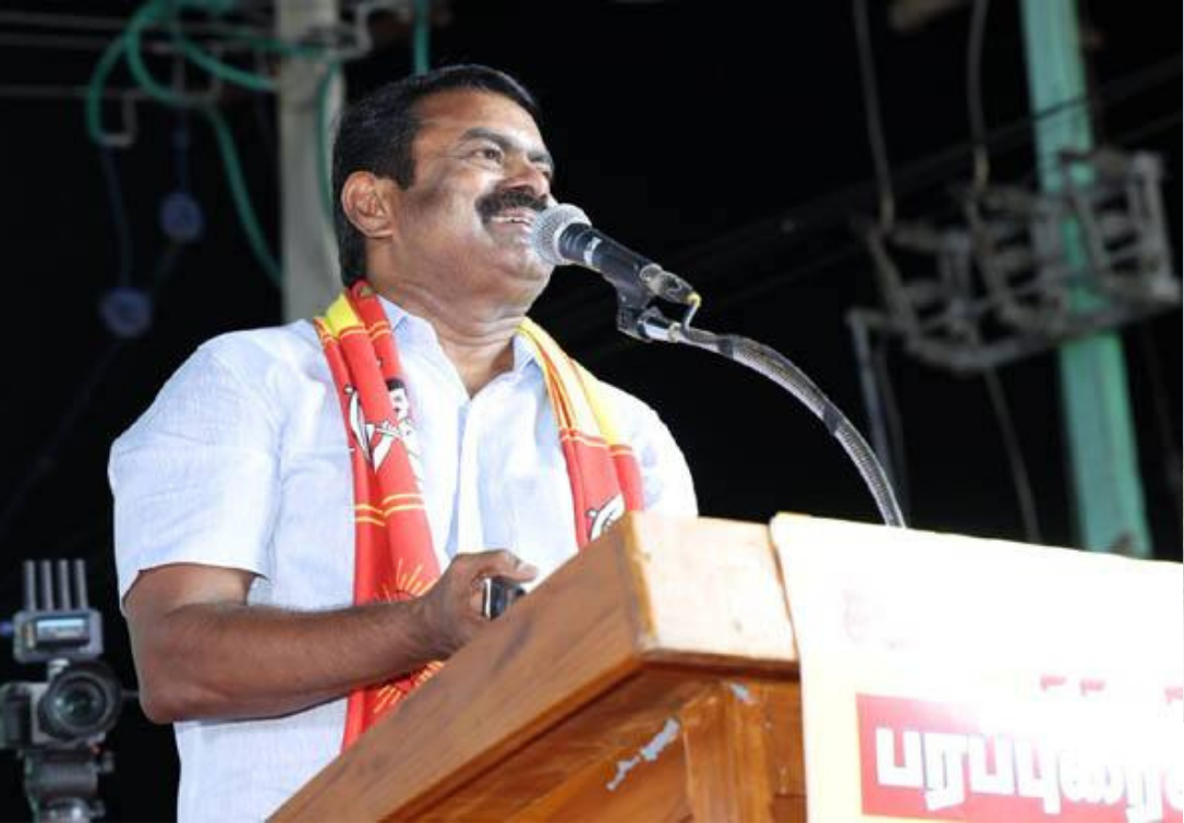 இலவச திட்டங்கள் குறித்து பேசும் சீமான் – சென்னை விமான நிலையத்தில் செய்தியாளர் சந்திப்பு