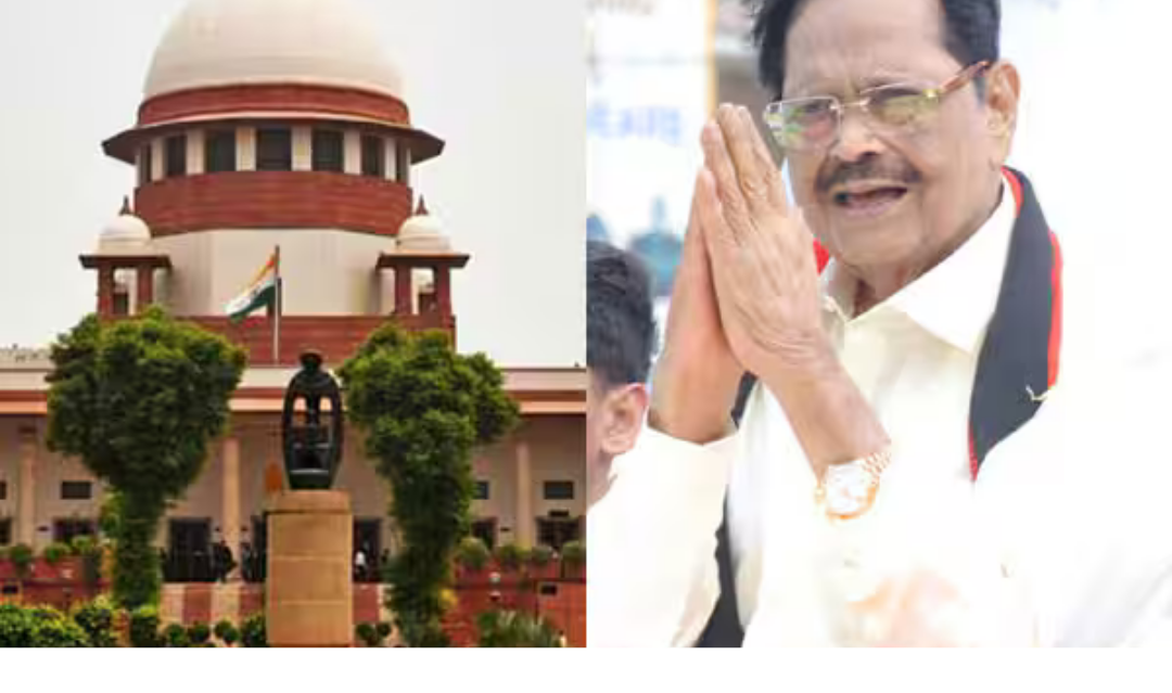 துரைமுருகன் சொத்து வழக்கு – உச்சநீதிமன்ற விசாரணை தொடர்பான காட்சி