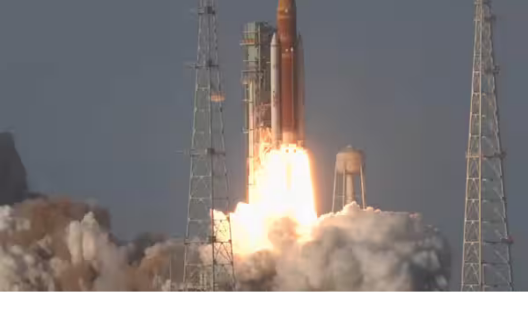 ஆர்டெமிஸ்-2 ராக்கெட் ஏவல் – நாசா விண்வெளி மிஷன் காட்சி