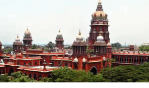 சென்னை உயர் நீதிமன்றம் கட்டிடம் மற்றும் முன்கூட்டியே விடுதலை தொடர்பான வழக்கில் தீர்ப்பு வழங்கும் நீதிபதிகள் காட்சி