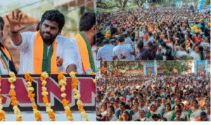 மூணாறில் தேர்தல் பிரசாரத்தில் கேரள அரசை விமர்சித்து பேசும் அண்ணாமலை