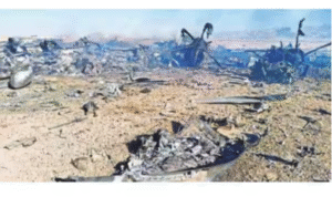 ஈரான் எல்லைக்குள் அமெரிக்க ஹெலிகாப்டர்கள் மூலம் விமானி மீட்பு நடவடிக்கை நடைபெறும் காட்சி