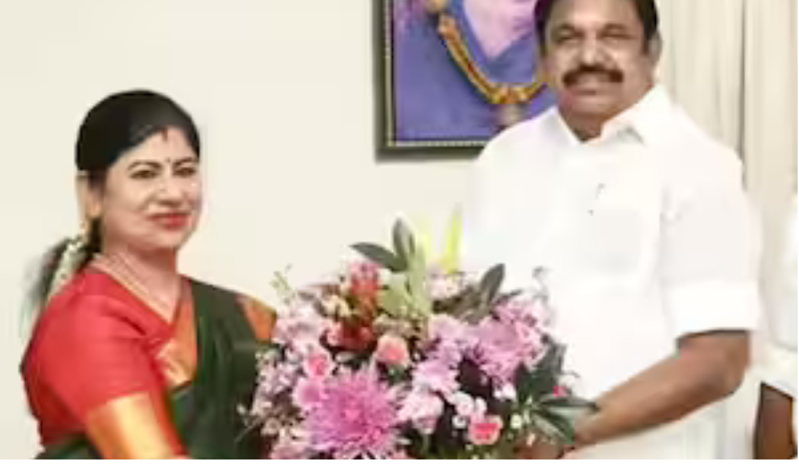 லீமா ரோஸ் மார்ட்டின் வேட்புமனு தாக்கல் செய்த போது எடுத்த காட்சி