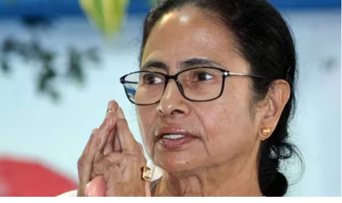 மேற்கு வங்க தேர்தல் பிரசாரத்தில் உரையாற்றும் மம்தா பானர்ஜி