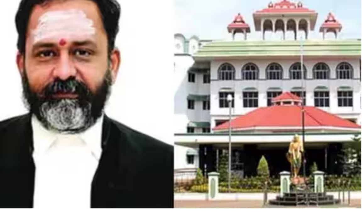 திருப்பரங்குன்றம் மலை மற்றும் உயர்நீதிமன்ற விசாரணை தொடர்பான காட்சி