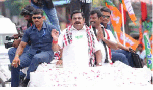 சென்னையில் பிரசார கூட்டத்தில் பேசும் இபிஎஸ்