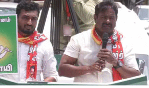 கன்னியாகுமரி தேர்தல் பிரசாரத்தில் உரையாற்றும் சீமான்