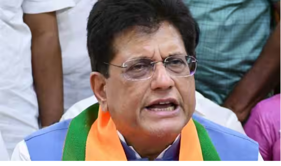 திருப்பூரில் தேர்தல் பிரசாரத்தில் பேசும் மத்திய அமைச்சர் பீயூஷ் கோயல்