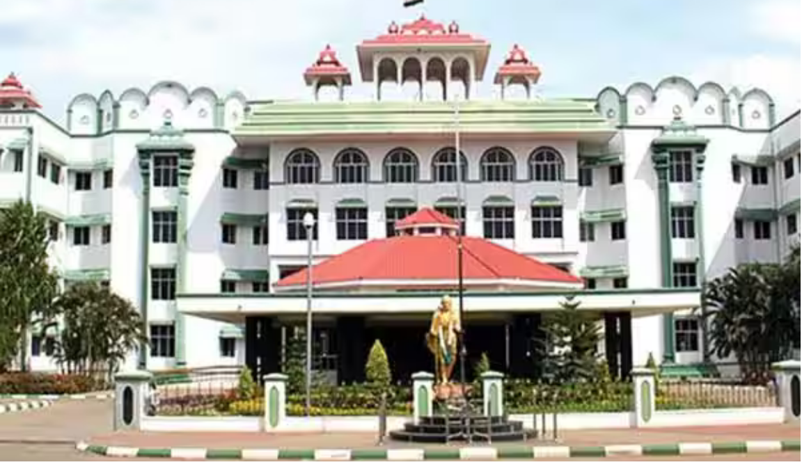 மதுரை உயர்நீதிமன்ற கிளை கட்டிடம் காட்சி