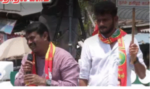 திண்டுக்கலில் தேர்தல் பிரசாரத்தில் பேசும் சீமான்