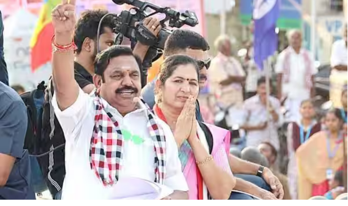 வாழப்பாடியில் தேர்தல் பிரசாரத்தில் பேசும் எடப்பாடி பழனிசாமி