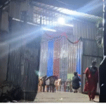 கோவை தெற்கு தொகுதி குறித்த புகாரை அளிக்கும் அதிமுக வேட்பாளர் அம்மன் அர்ஜுனன்