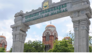 சென்னை பல்கலைக்கழக வளாகம் மற்றும் விசாரணை தொடர்பான காட்சி