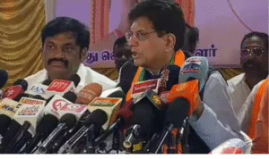 தமிழக தேர்தல் பிரசாரத்தில் பங்கேற்கும் மத்திய அமைச்சர் பீயூஷ் கோயல் மற்றும் பிரசார வீடியோ காட்சி