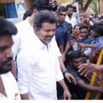 பிரசாரம் மேற்கொள்ளும் நடிகர் விஜய் மற்றும் தேர்தல் பணிமனை காட்சி