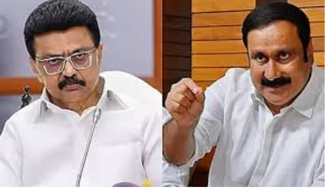 அன்புமணி ராமதாஸ் செய்தியாளர் சந்திப்பு மற்றும் அரசியல் பேச்சு காட்சி