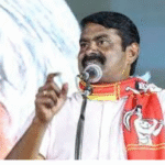 சென்னை புதுப்பேட்டையில் தேர்தல் பிரசாரத்தில் பேசும் சீமான் மற்றும் கூட்டம்