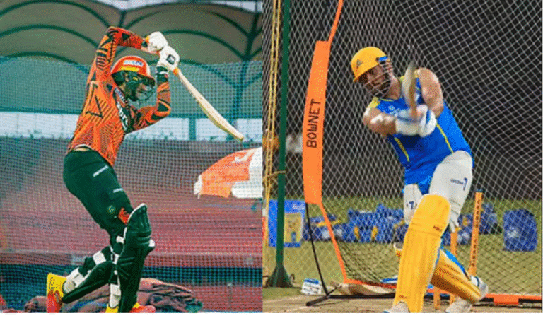 CSK மற்றும் SRH அணிகள் மோதும் IPL போட்டி காட்சி