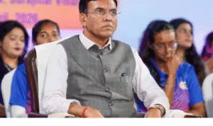 மதுரையில் மகளிர் அதிகாரம் குறித்து உரையாற்றும் மத்திய அமைச்சர் மான்சுக் மாண்டேவியா