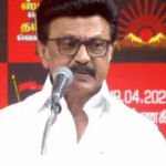 ஒசூரில் தேர்தல் பிரசாரத்தில் உரையாற்றும் முதல்வர் மு.க. ஸ்டாலின்