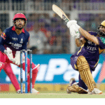 ரிங்கு சிங் அரைசதம் அடித்து கொண்டாடும் காட்சி