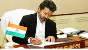 கேரள பயணத்தை ரத்து செய்து டில்லி செல்ல தயாராகும் முதல்வர் விஜய் தொடர்பான செய்தி.