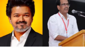 முதல்வர் விஜய் குறித்து கருத்து தெரிவித்த இ.கம்யூ மாநில செயலர் வீரபாண்டியன் தொடர்பான செய்தி.