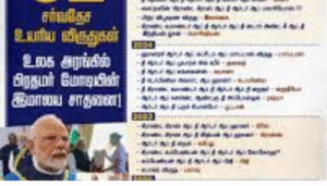 பல சர்வதேச விருதுகளை பெற்ற பிரதமர் நரேந்திர மோடி