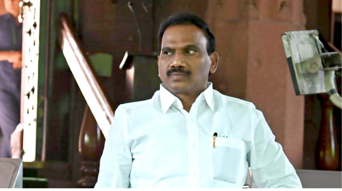 சர்ச்சைக்குரிய சமூக வலைதள பதிவு தொடர்பாக விமர்சனங்களுக்கு உள்ளான திமுக எம்பி ஆ.ராஜா.