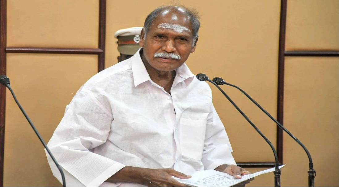 புதுச்சேரியில் செய்தியாளர்களிடம் மாநில அந்தஸ்து குறித்து பேசிய முதல்வர் ரங்கசாமி