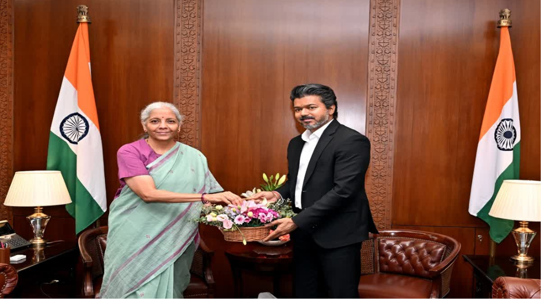 மத்திய நிதியமைச்சர் நிர்மலா சீதாராமனை சந்திக்கும் முதல்வர் விஜய்