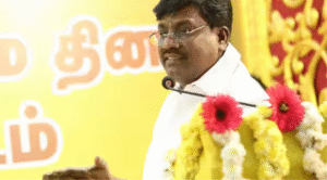 பல்கலை வேந்தர் விவகாரம் குறித்து பேட்டி அளிக்கும் அமைச்சர் விஸ்வநாதன்