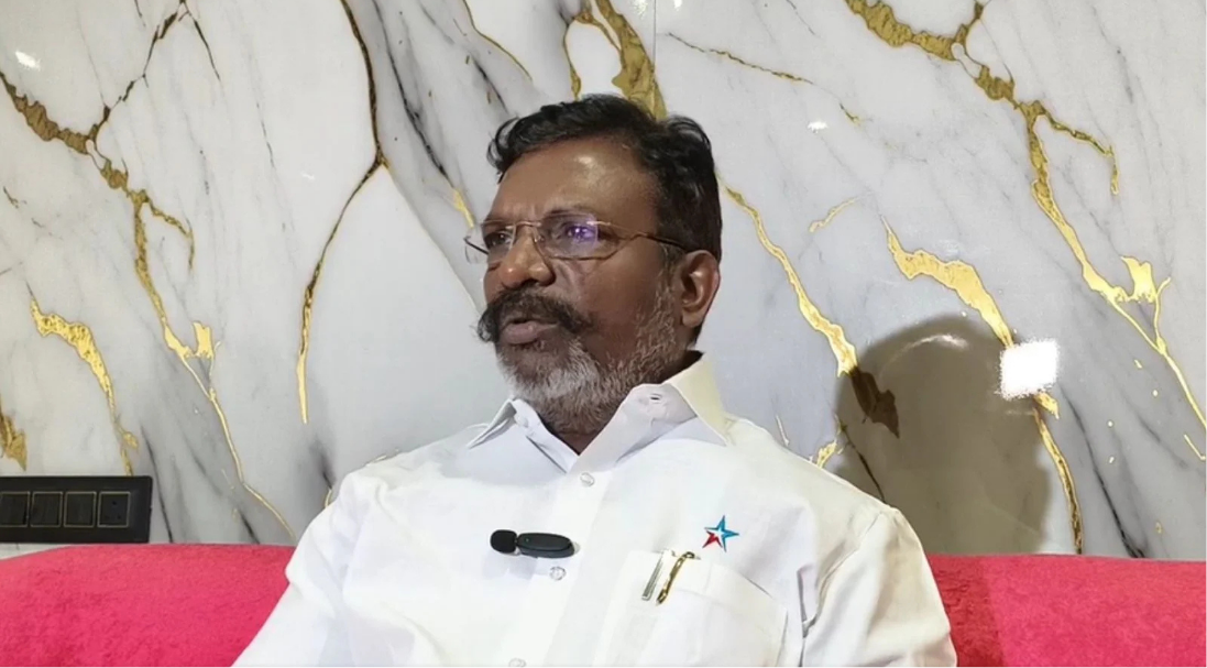 கோவையில் செய்தியாளர்களிடம் பேசிய திருமாவளவன்