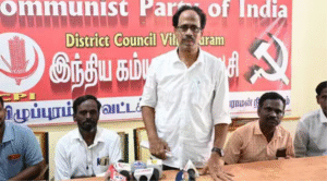 விழுப்புரத்தில் பேசிய இந்திய கம்யூனிஸ்ட் மாநில செயலாளர் வீரபாண்டியன்