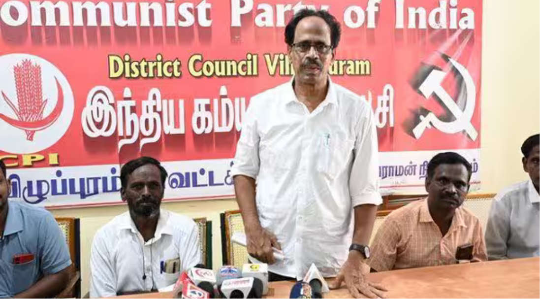 விழுப்புரத்தில் பேசிய இந்திய கம்யூனிஸ்ட் மாநில செயலாளர் வீரபாண்டியன்