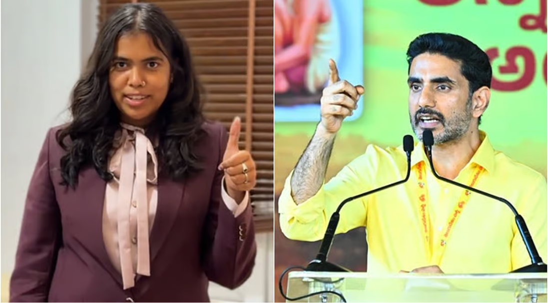 தமிழ்நாடு அமைச்சர் கீர்த்தனாவுக்கு ஆதரவாக கருத்து தெரிவித்த ஆந்திர அமைச்சர் நாரா லோகேஷ்
