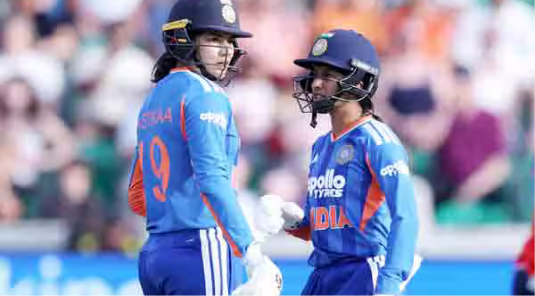 இங்கிலாந்துக்கு எதிரான முதல் டி20 போட்டியில் அரைசதம் அடித்து இந்திய அணியின் வெற்றிக்கு பங்களிக்கும் ஜெமிமா ரோட்ரிக்ஸ்.