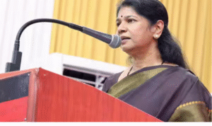 சென்னையில் செய்தியாளர்களை சந்தித்து பேசிய திமுக துணை பொதுச்செயலாளர் கனிமொழி